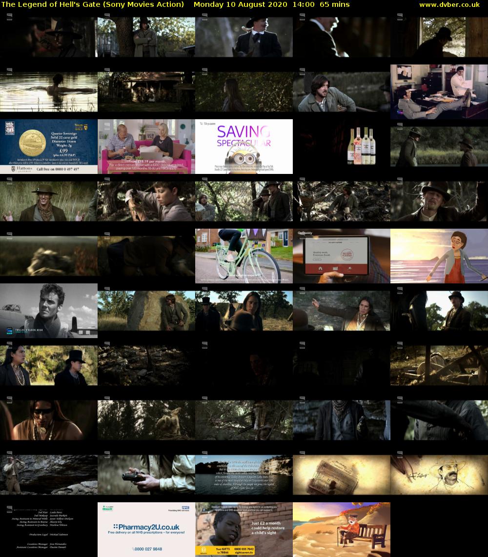 The Legend of Hell's Gate (Sony Movies Action) Monday 10 August 2020 14:00 - 15:05