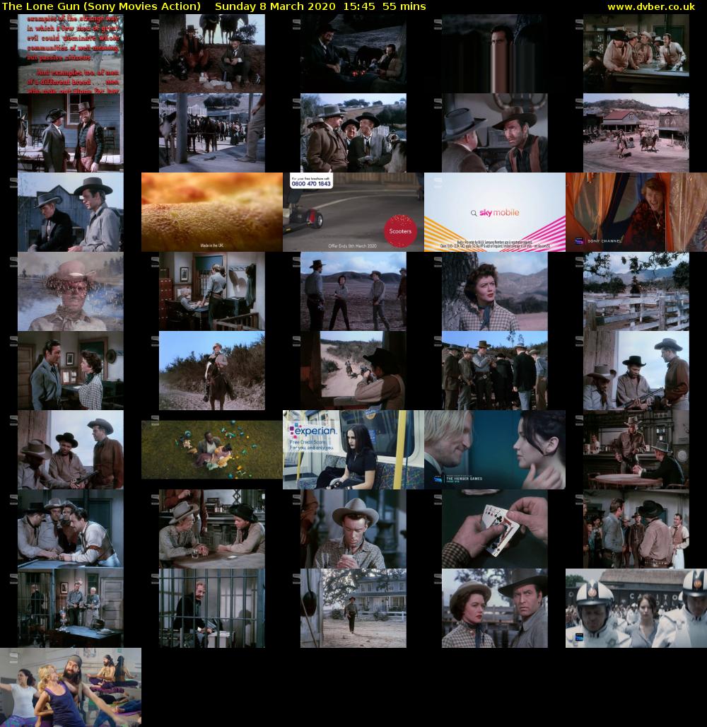 The Lone Gun (Sony Movies Action) Sunday 8 March 2020 15:45 - 16:40