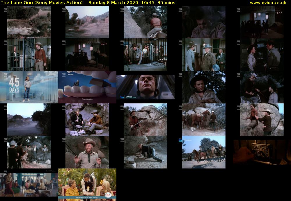 The Lone Gun (Sony Movies Action) Sunday 8 March 2020 16:45 - 17:20