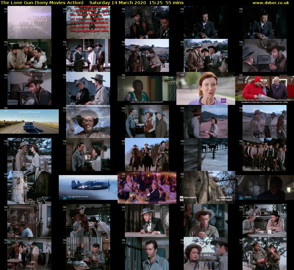 The Lone Gun (Sony Movies Action) Saturday 14 March 2020 15:25 - 16:20
