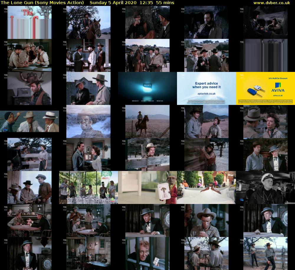 The Lone Gun (Sony Movies Action) Sunday 5 April 2020 12:35 - 13:30