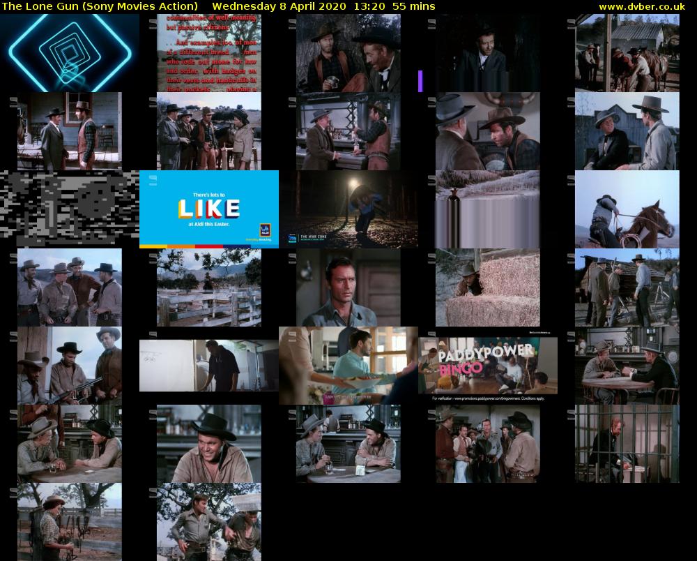 The Lone Gun (Sony Movies Action) Wednesday 8 April 2020 13:20 - 14:15