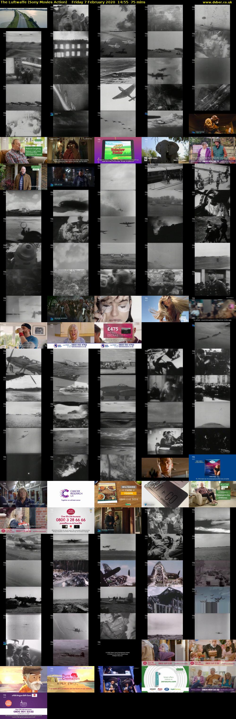 The Luftwaffe (Sony Movies Action) Friday 7 February 2020 14:55 - 16:10