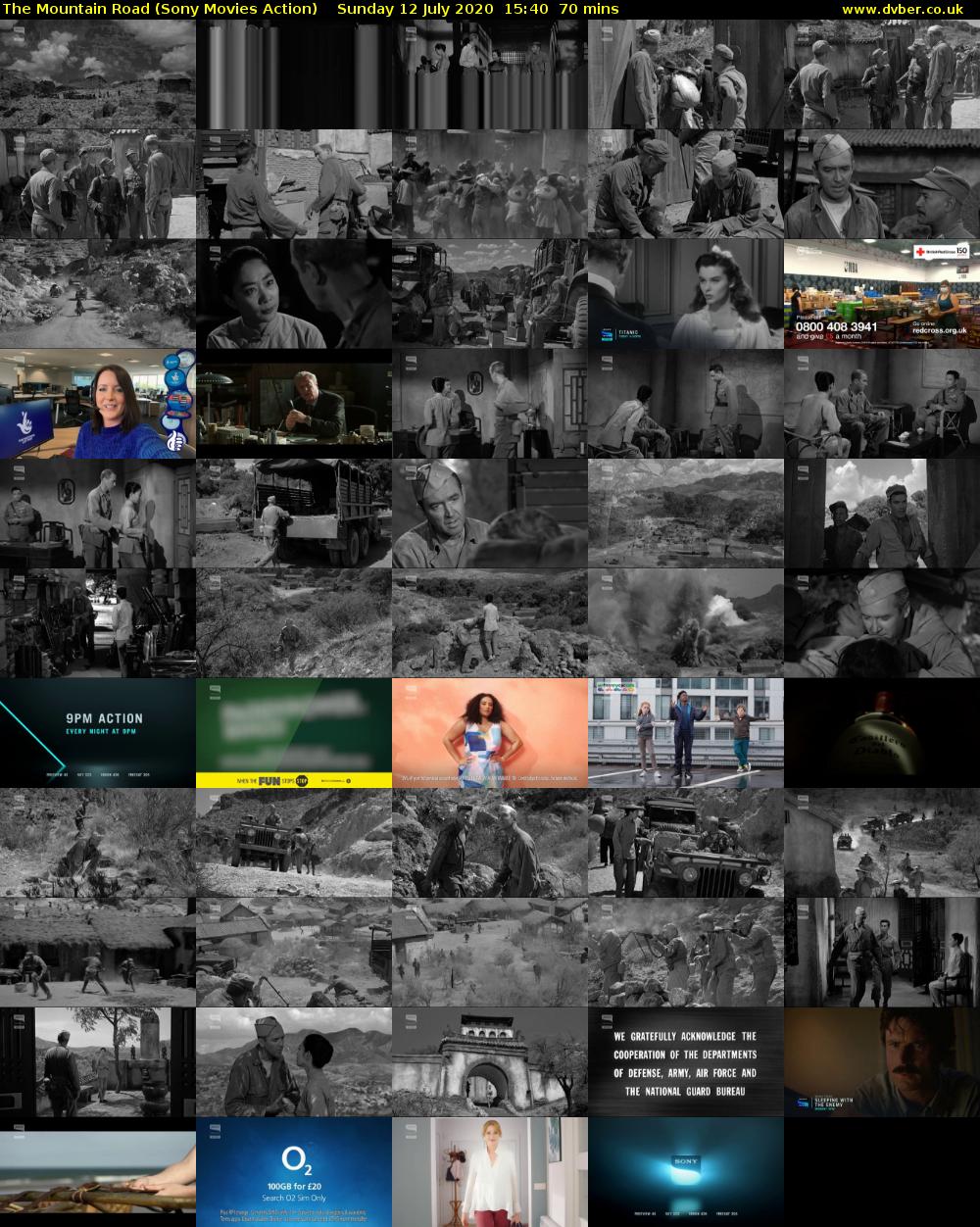 The Mountain Road (Sony Movies Action) Sunday 12 July 2020 15:40 - 16:50