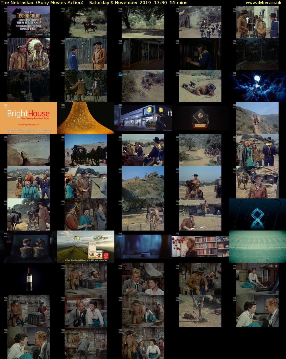 The Nebraskan (Sony Movies Action) Saturday 9 November 2019 17:30 - 18:25