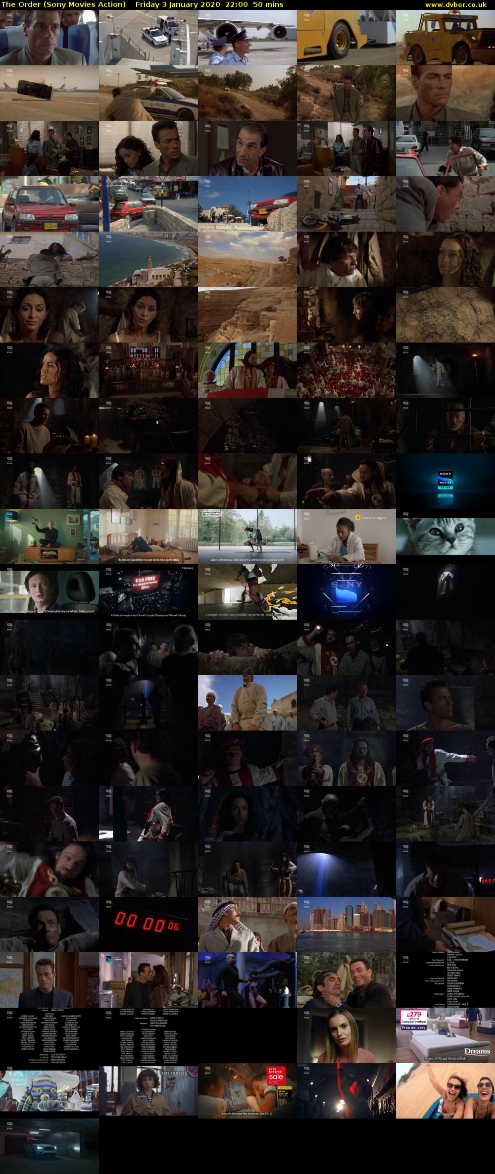 The Order (Sony Movies Action) Friday 3 January 2020 22:00 - 22:50