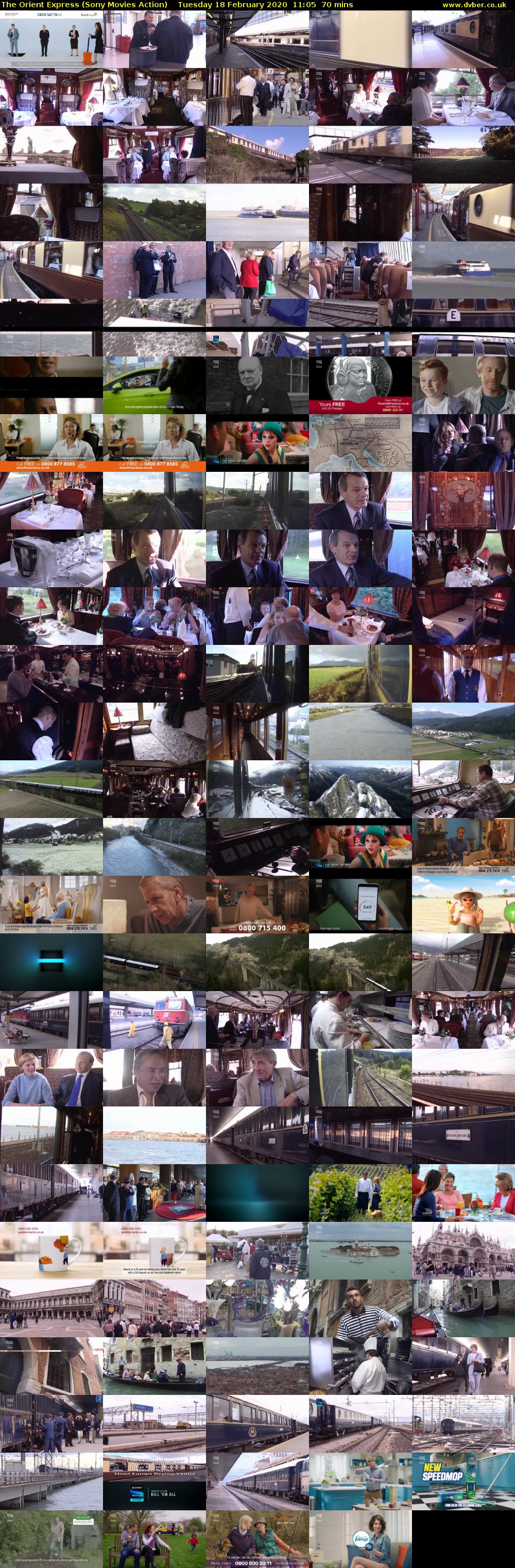 The Orient Express (Sony Movies Action) Tuesday 18 February 2020 11:05 - 12:15