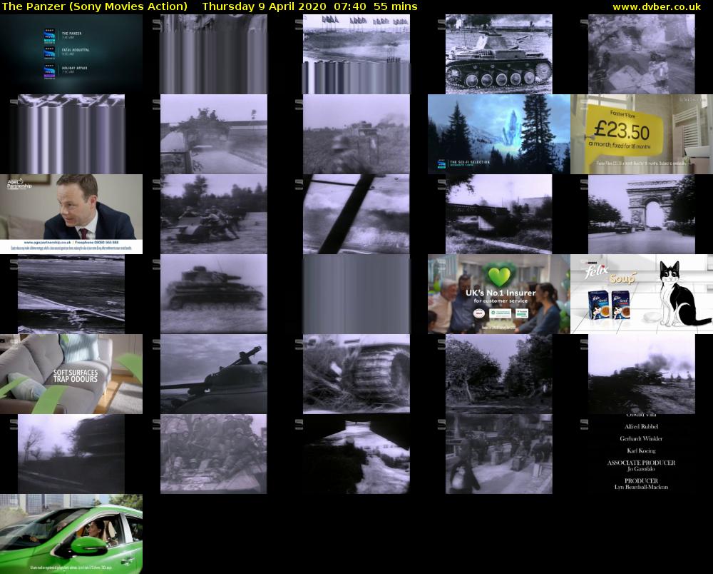 The Panzer (Sony Movies Action) Thursday 9 April 2020 07:40 - 08:35