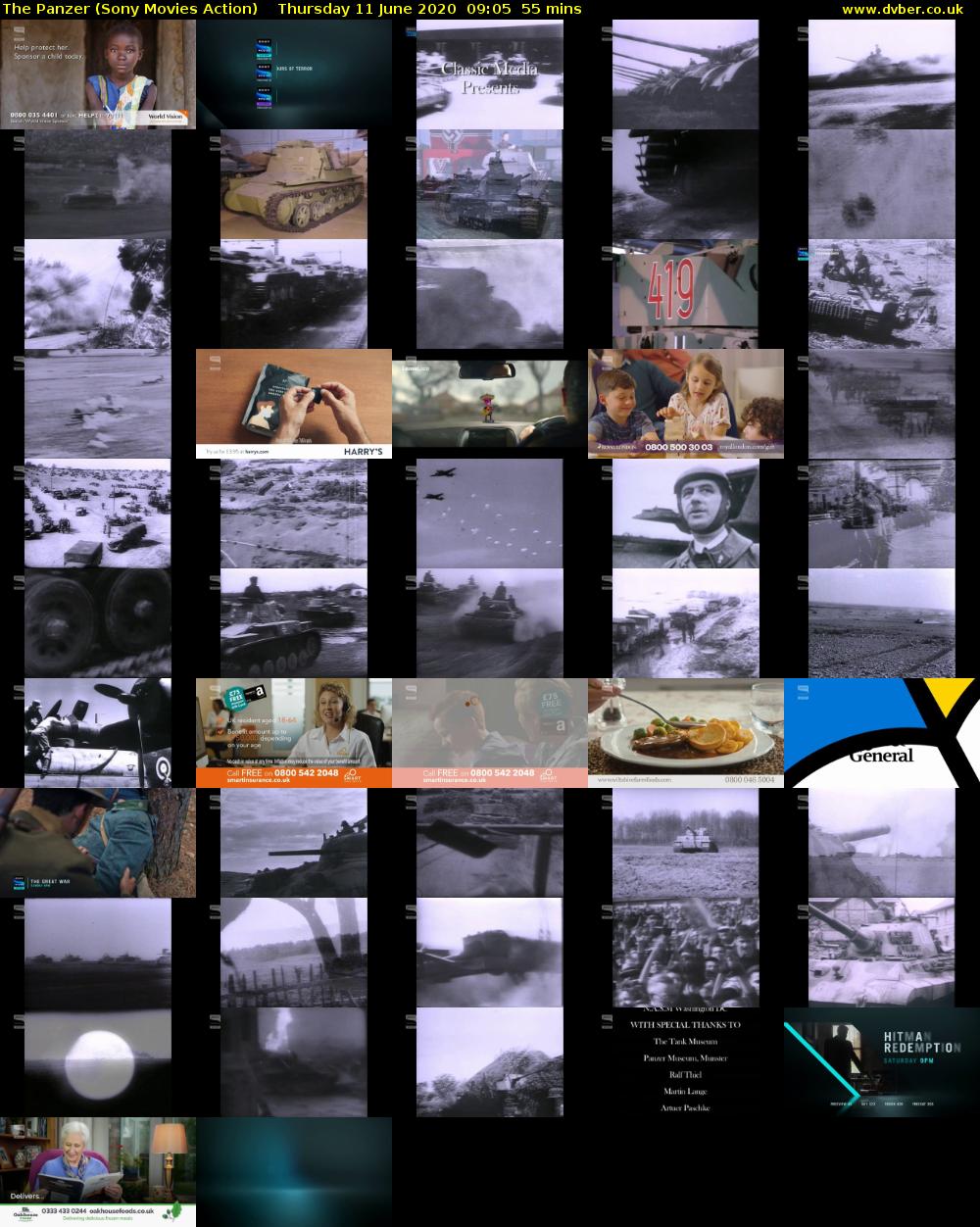 The Panzer (Sony Movies Action) Thursday 11 June 2020 09:05 - 10:00