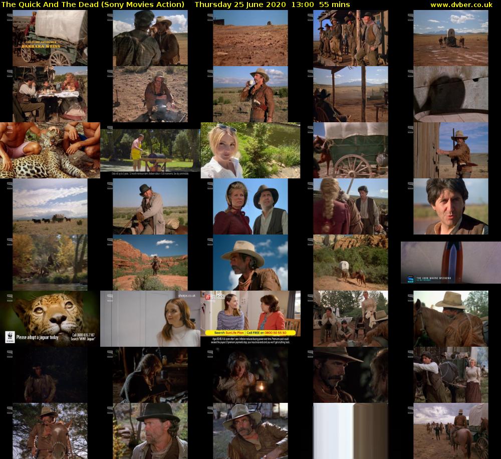 The Quick And The Dead (Sony Movies Action) Thursday 25 June 2020 13:00 - 13:55