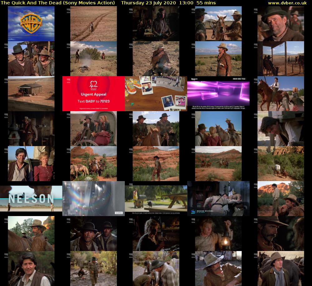 The Quick And The Dead (Sony Movies Action) Thursday 23 July 2020 13:00 - 13:55