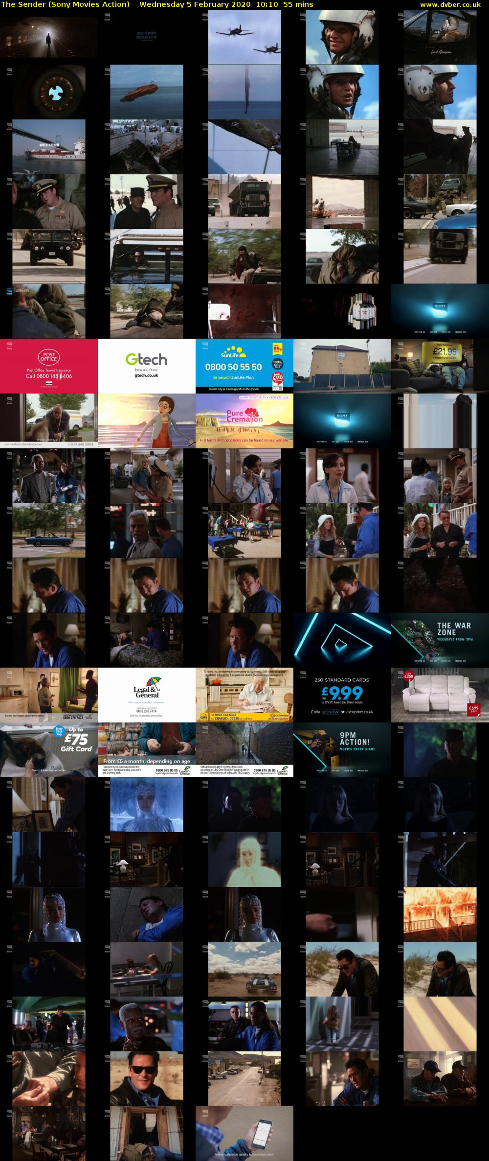 The Sender (Sony Movies Action) Wednesday 5 February 2020 10:10 - 11:05