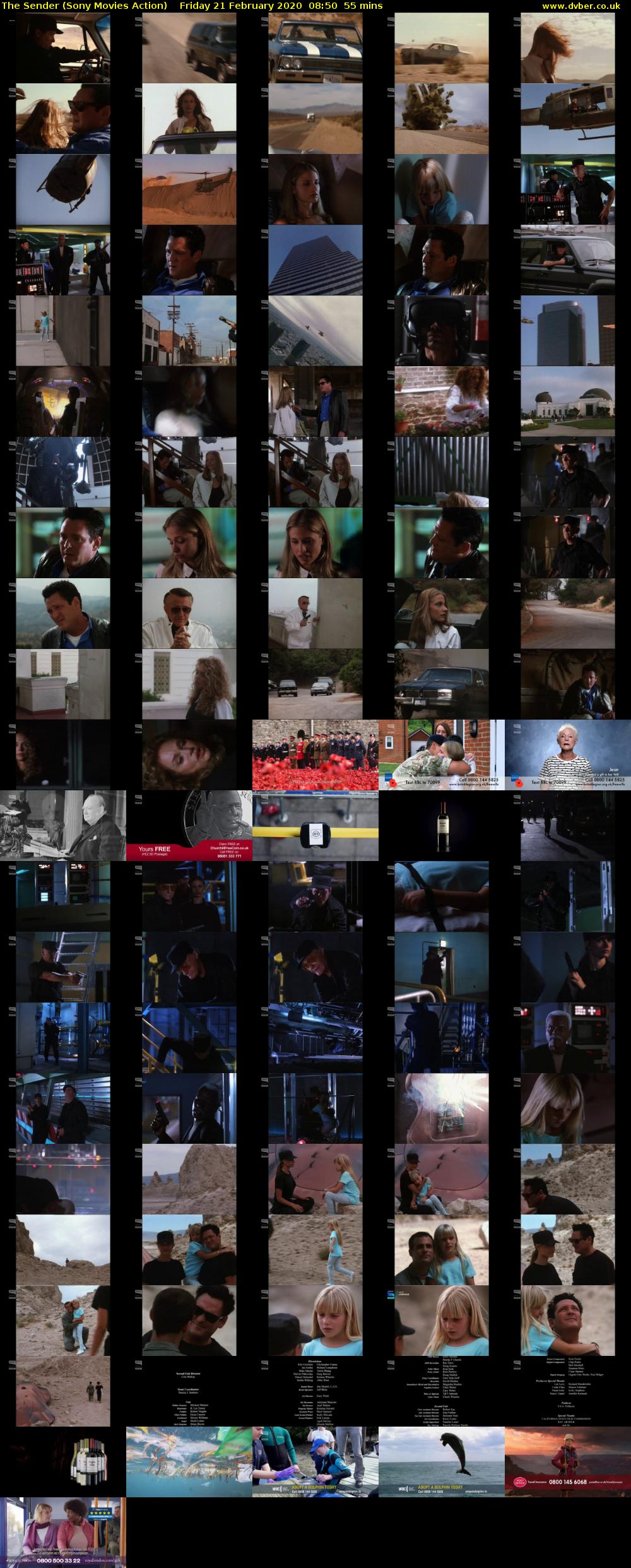 The Sender (Sony Movies Action) Friday 21 February 2020 08:50 - 09:45