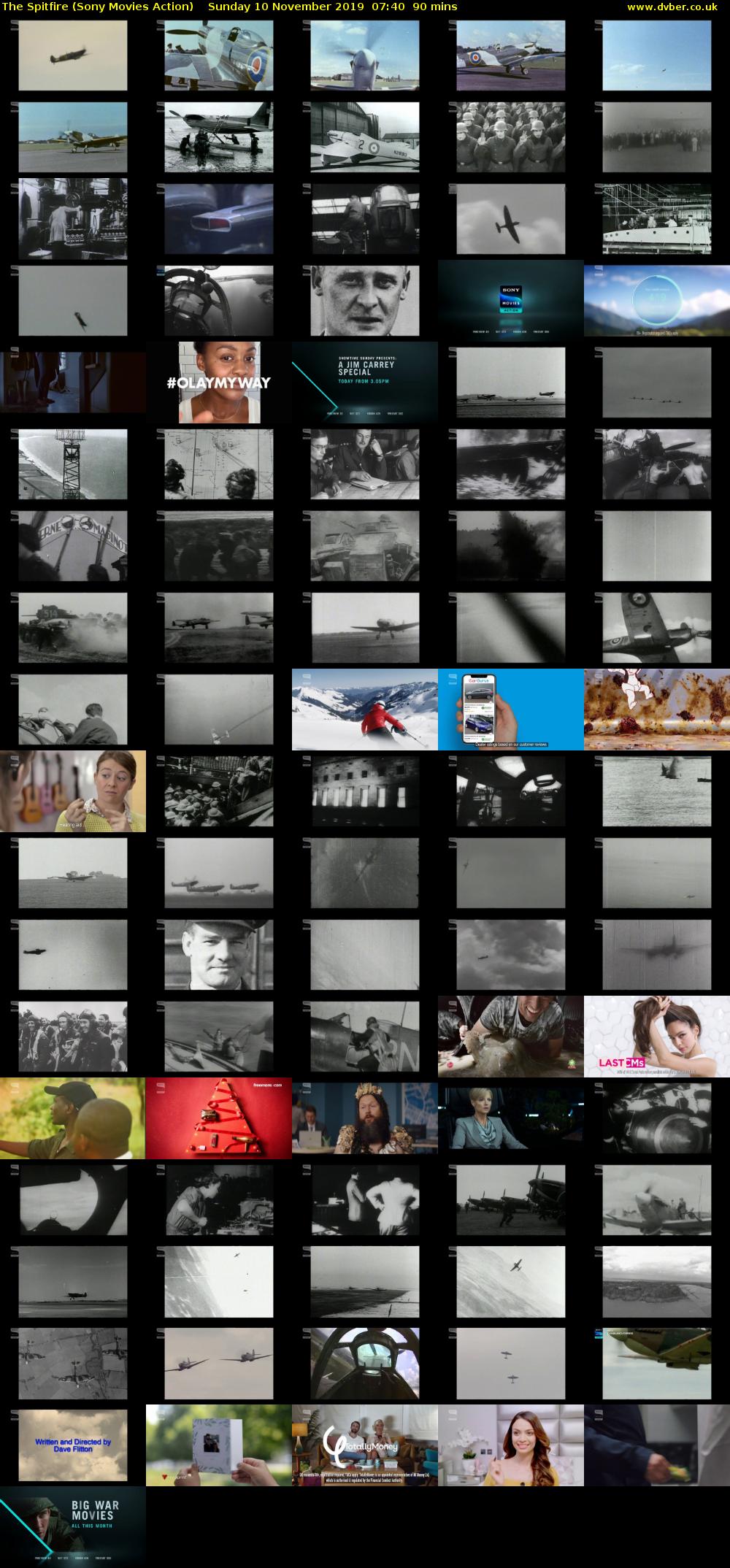 The Spitfire (Sony Movies Action) Sunday 10 November 2019 07:40 - 09:10