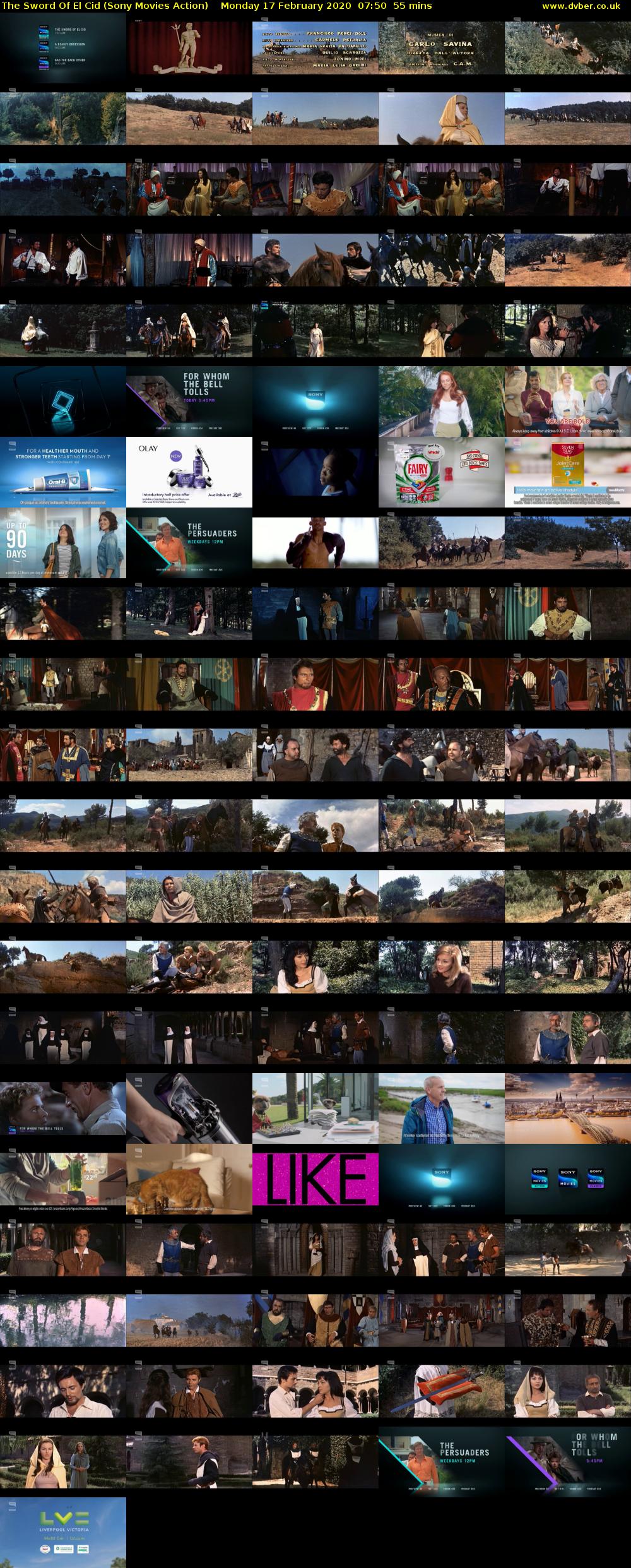 The Sword Of El Cid (Sony Movies Action) Monday 17 February 2020 07:50 - 08:45