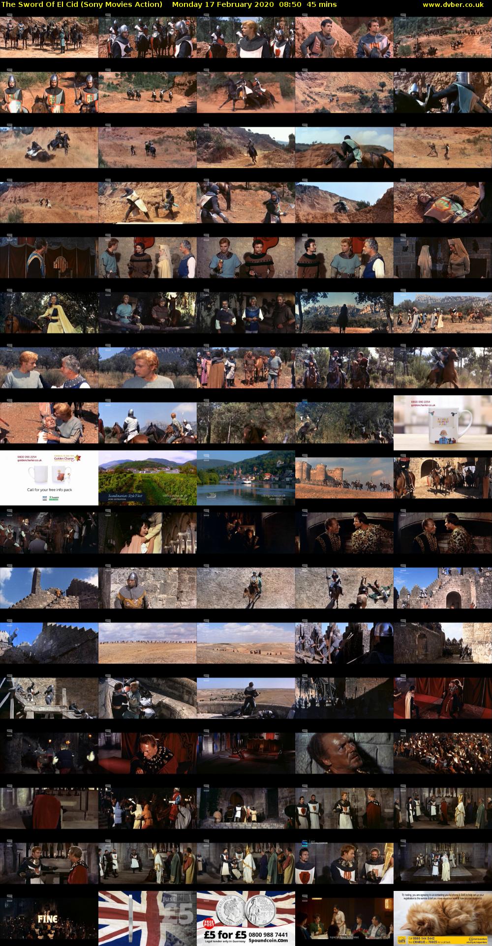 The Sword Of El Cid (Sony Movies Action) Monday 17 February 2020 08:50 - 09:35