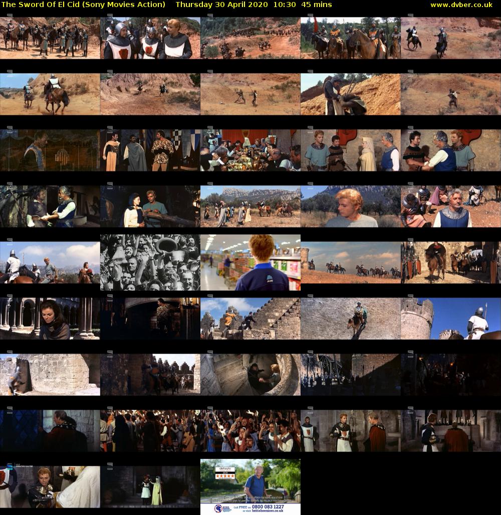 The Sword Of El Cid (Sony Movies Action) Thursday 30 April 2020 10:30 - 11:15