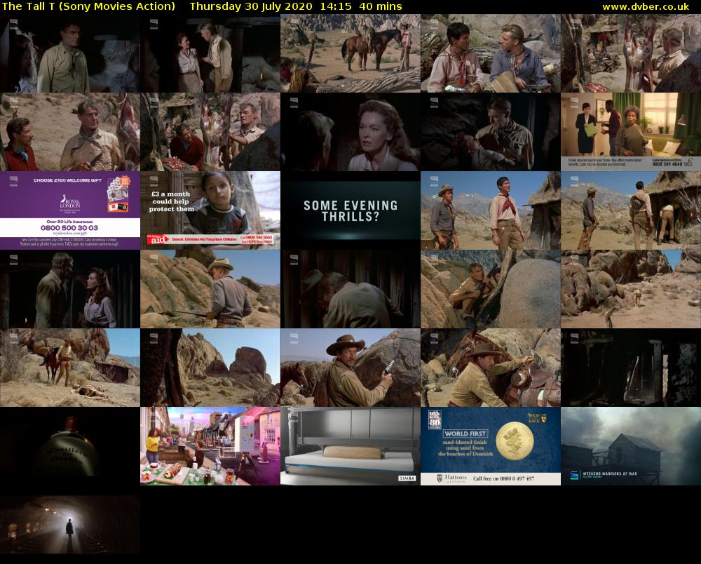 The Tall T (Sony Movies Action) Thursday 30 July 2020 14:15 - 14:55