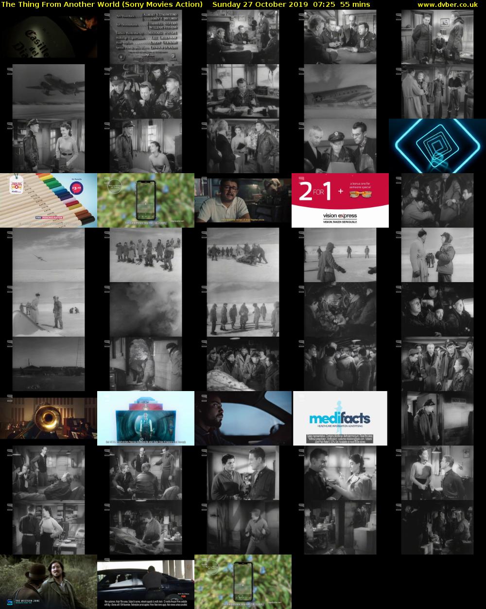 The Thing From Another World (Sony Movies Action) Sunday 27 October 2019 07:25 - 08:20