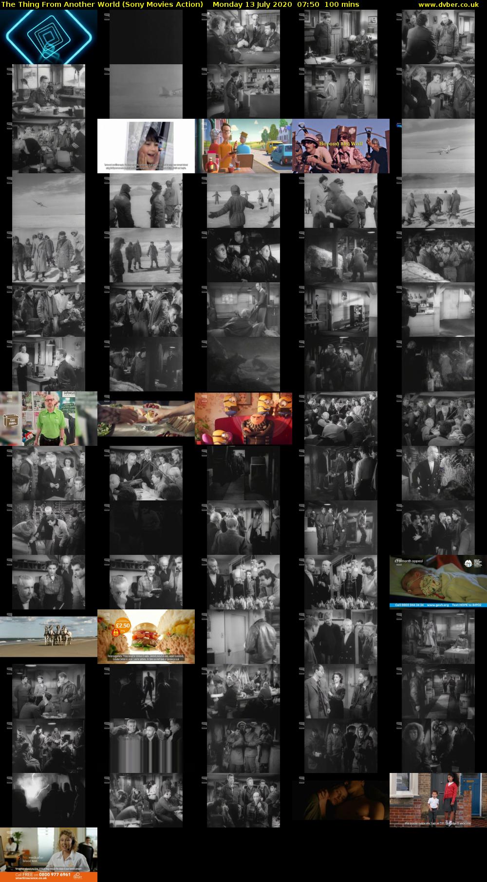 The Thing From Another World (Sony Movies Action) Monday 13 July 2020 07:50 - 09:30