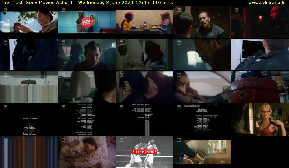 The Trust (Sony Movies Action) Wednesday 3 June 2020 22:45 - 00:35