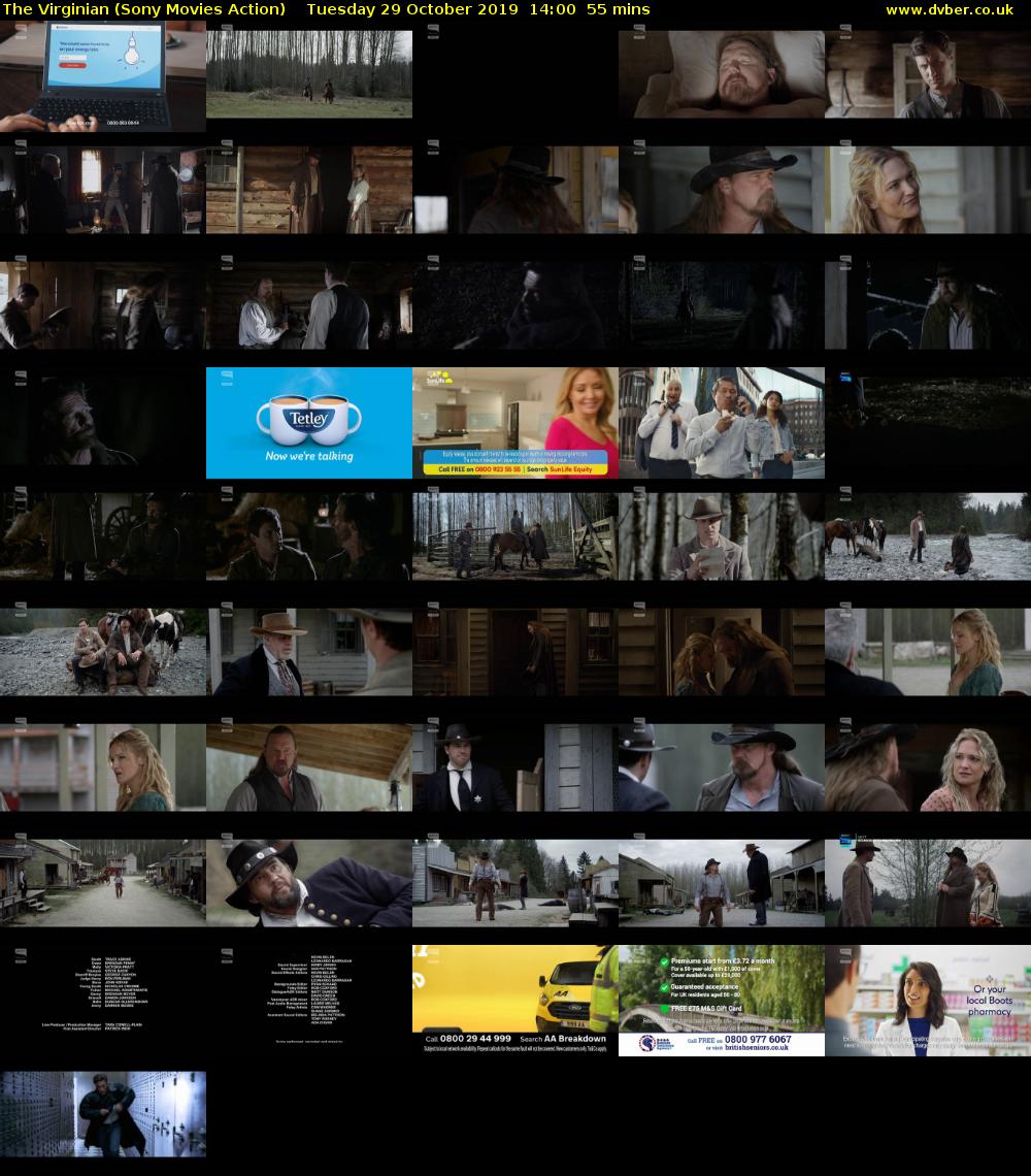 The Virginian (Sony Movies Action) Tuesday 29 October 2019 14:00 - 14:55