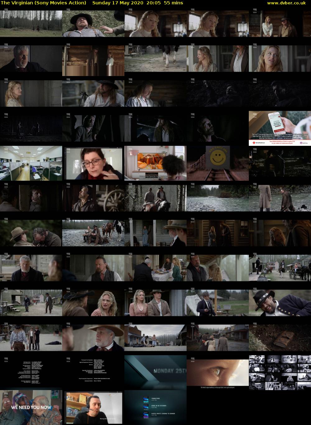 The Virginian (Sony Movies Action) Sunday 17 May 2020 20:05 - 21:00