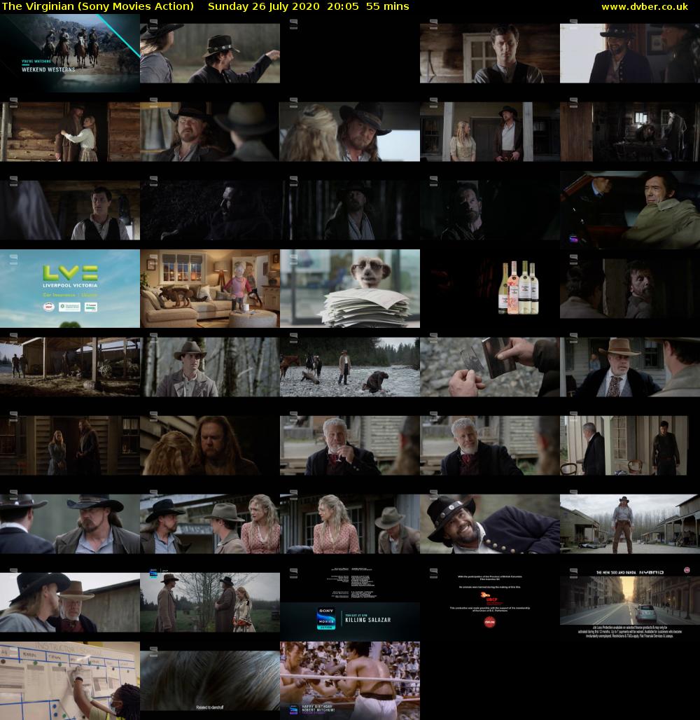 The Virginian (Sony Movies Action) Sunday 26 July 2020 20:05 - 21:00