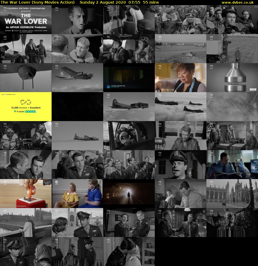 The War Lover (Sony Movies Action) Sunday 2 August 2020 07:55 - 08:50