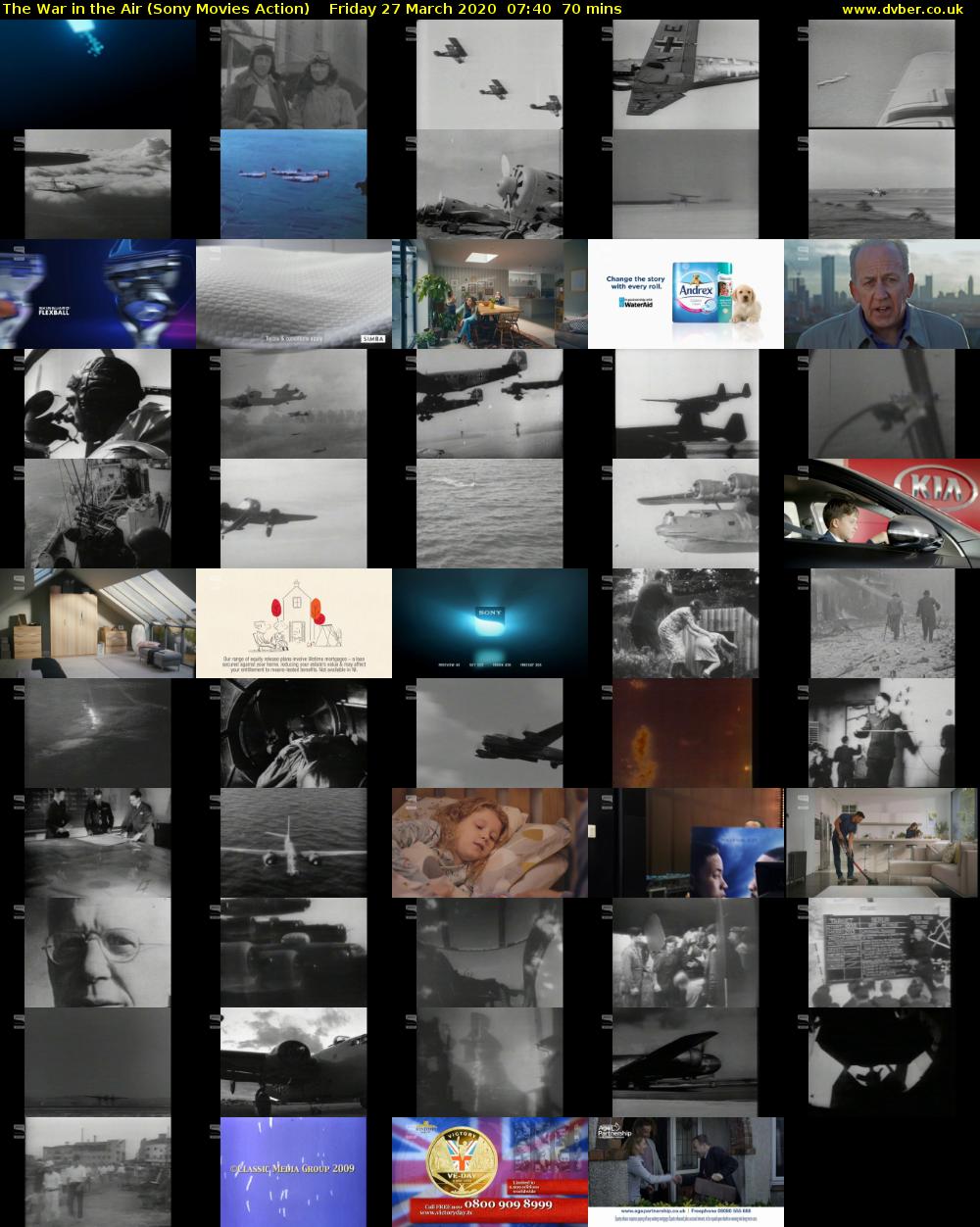The War in the Air (Sony Movies Action) Friday 27 March 2020 07:40 - 08:50
