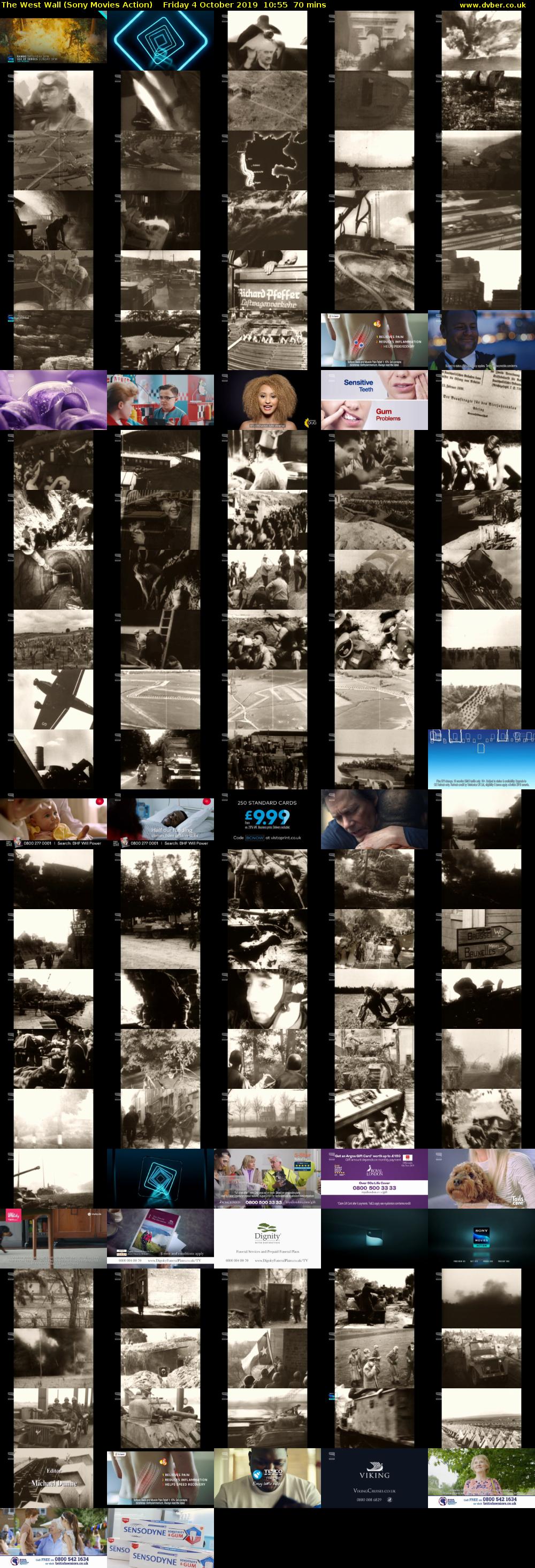 The West Wall (Sony Movies Action) Friday 4 October 2019 10:55 - 12:05
