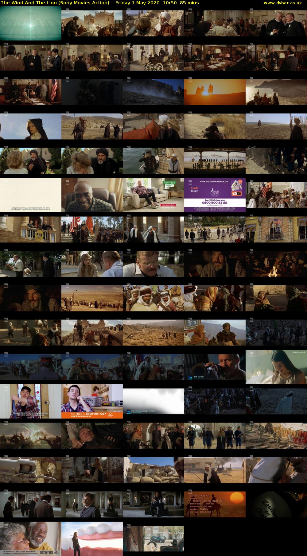 The Wind And The Lion (Sony Movies Action) Friday 1 May 2020 10:50 - 12:15