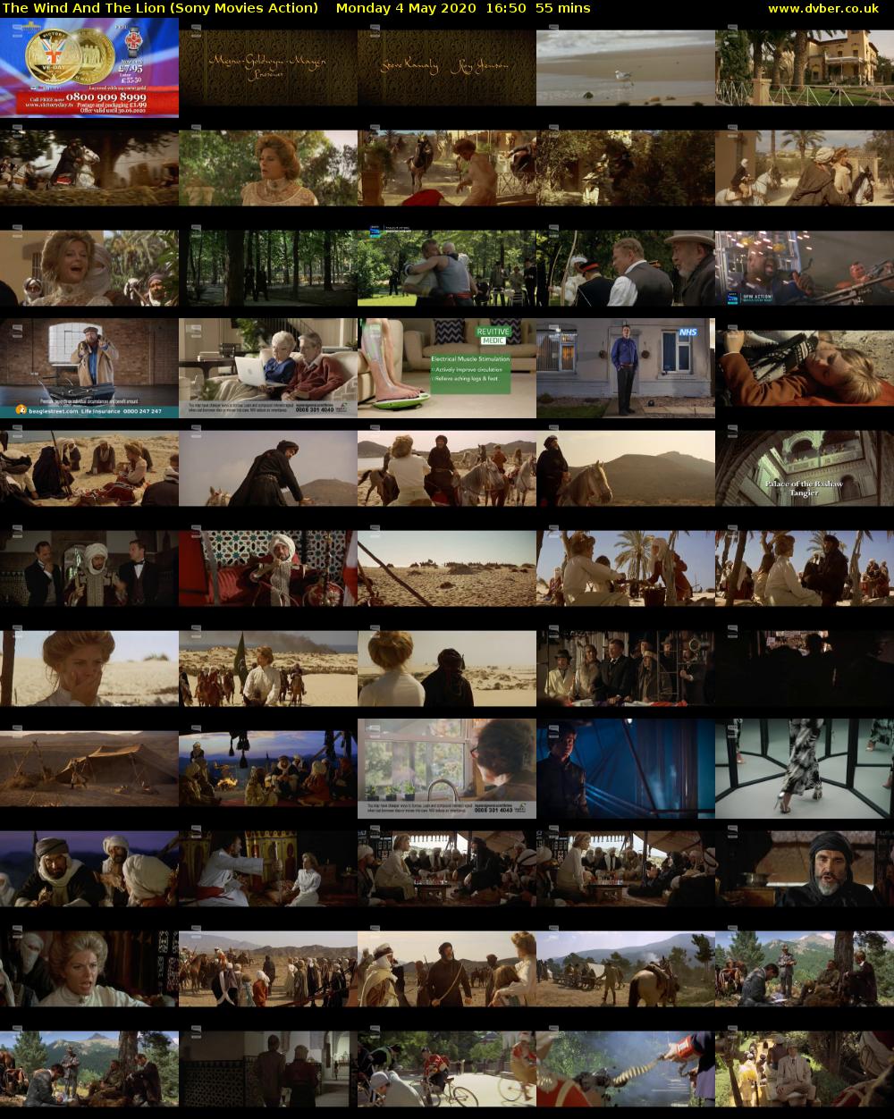 The Wind And The Lion (Sony Movies Action) Monday 4 May 2020 16:50 - 17:45