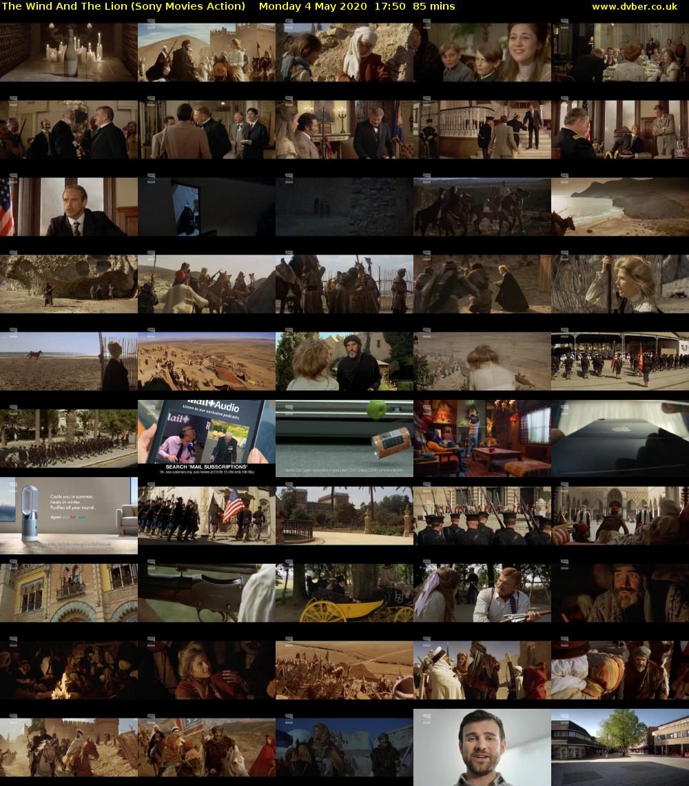 The Wind And The Lion (Sony Movies Action) Monday 4 May 2020 17:50 - 19:15