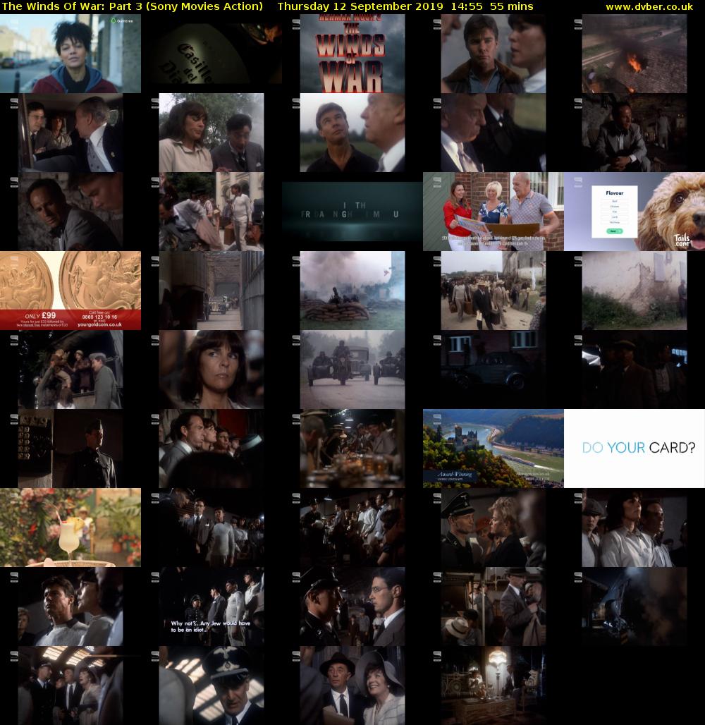 The Winds Of War: Part 3 (Sony Movies Action) Thursday 12 September 2019 14:55 - 15:50
