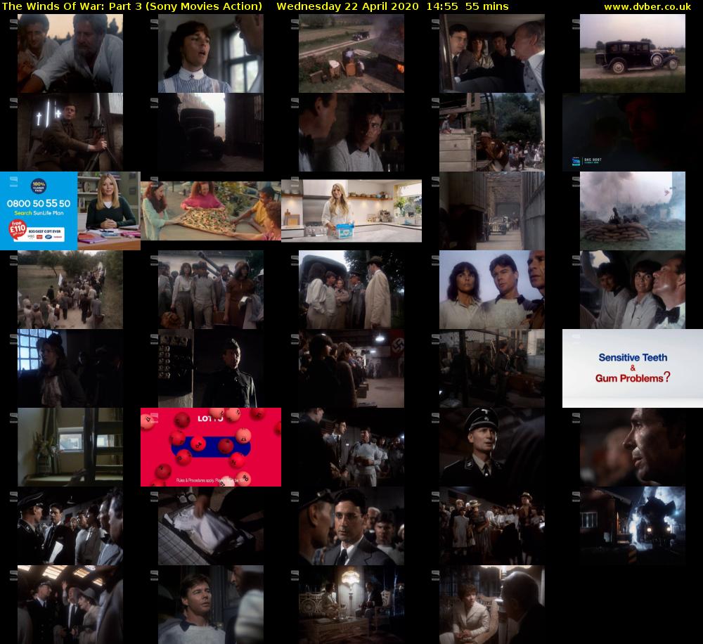 The Winds Of War: Part 3 (Sony Movies Action) Wednesday 22 April 2020 14:55 - 15:50