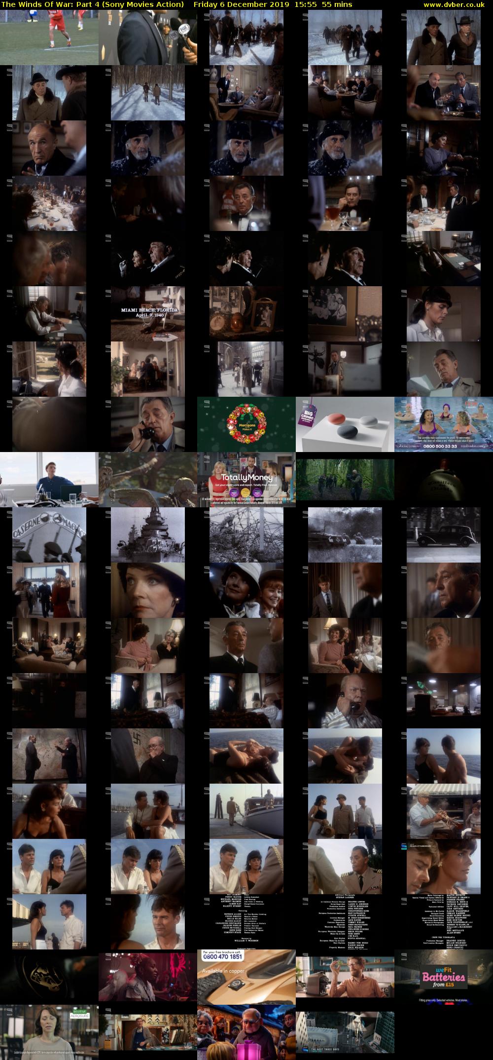 The Winds Of War: Part 4 (Sony Movies Action) Friday 6 December 2019 15:55 - 16:50