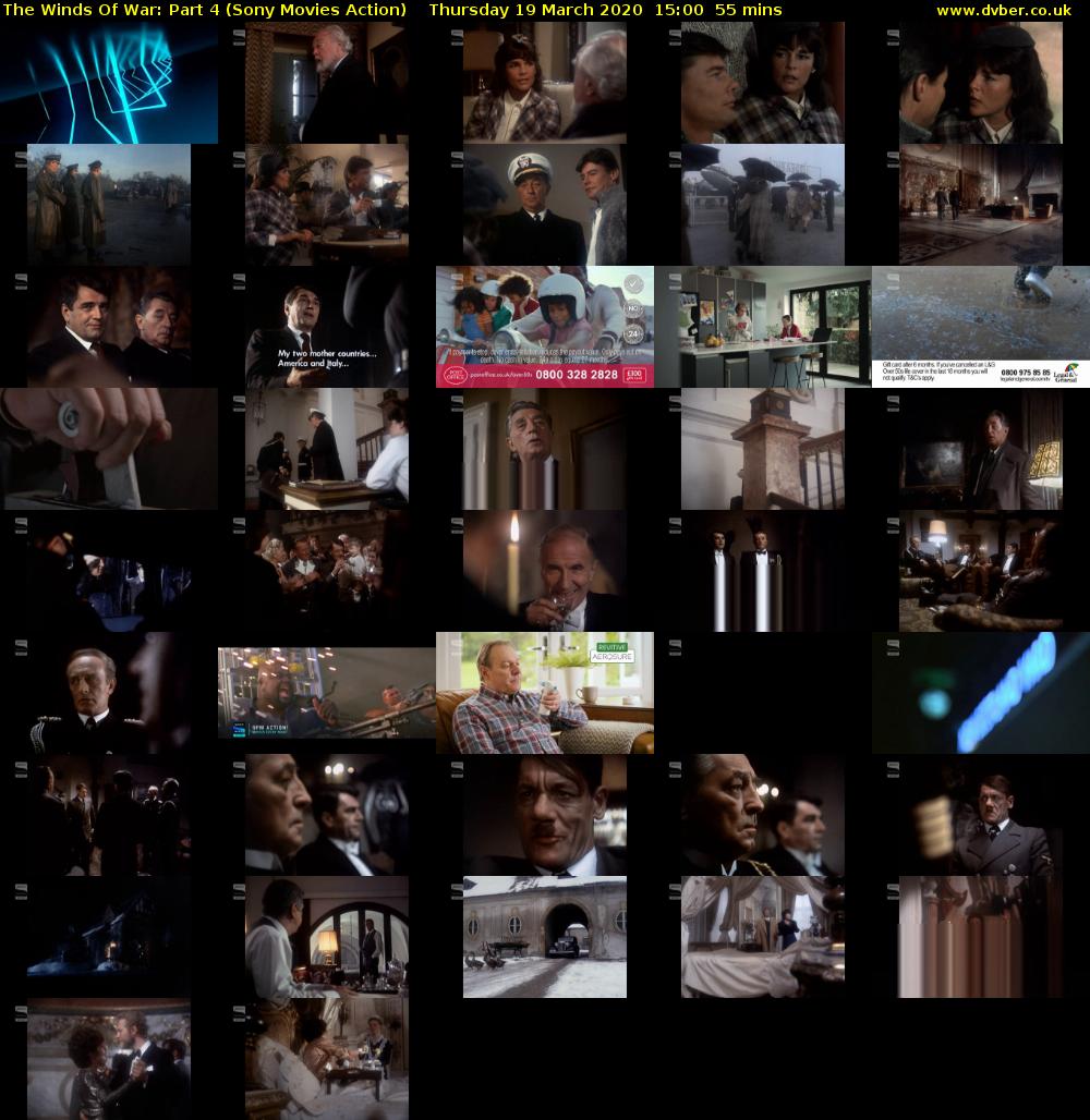 The Winds Of War: Part 4 (Sony Movies Action) Thursday 19 March 2020 15:00 - 15:55