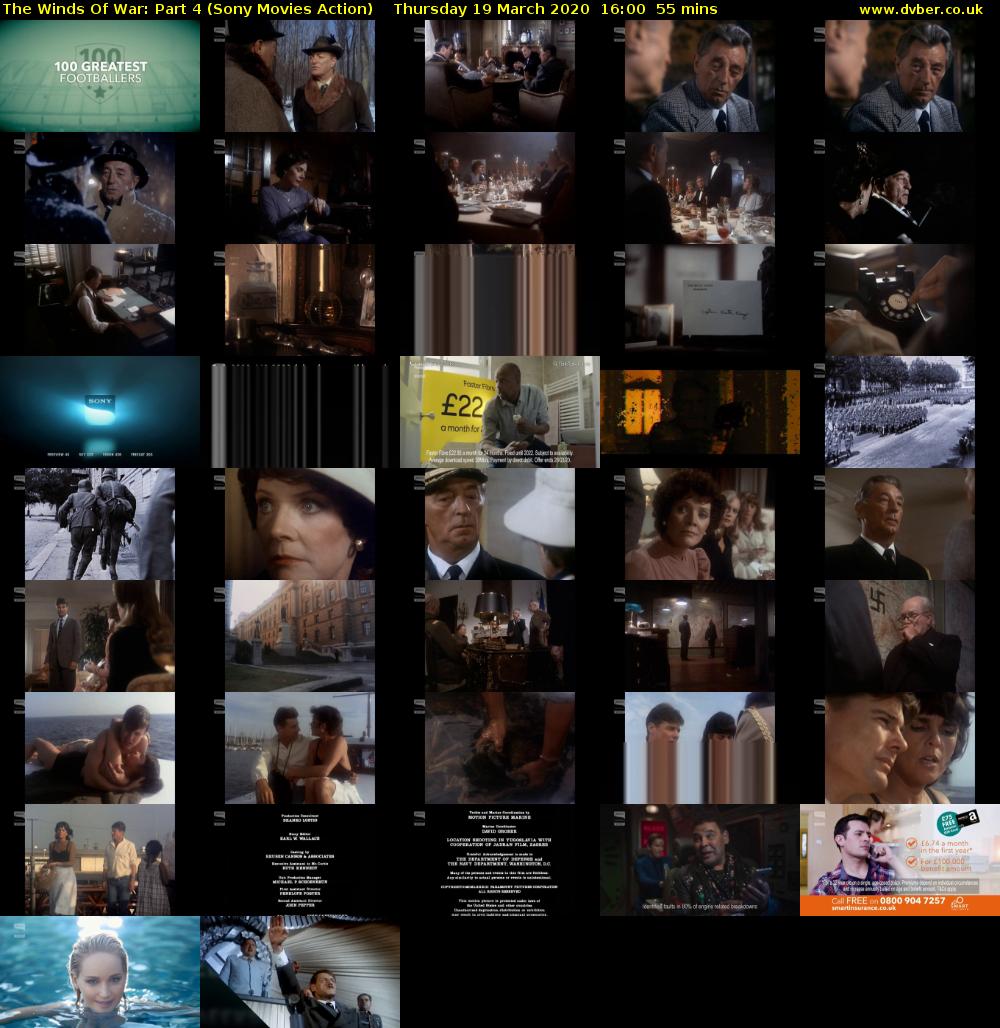 The Winds Of War: Part 4 (Sony Movies Action) Thursday 19 March 2020 16:00 - 16:55