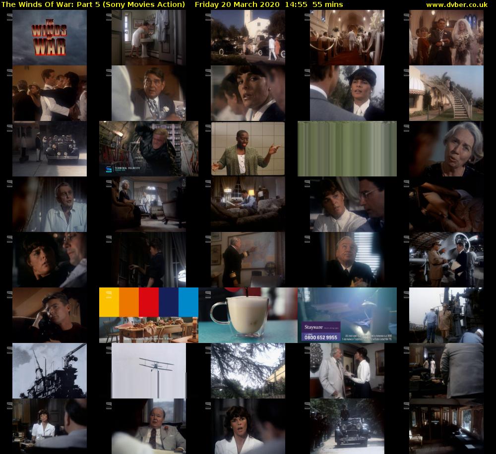 The Winds Of War: Part 5 (Sony Movies Action) Friday 20 March 2020 14:55 - 15:50