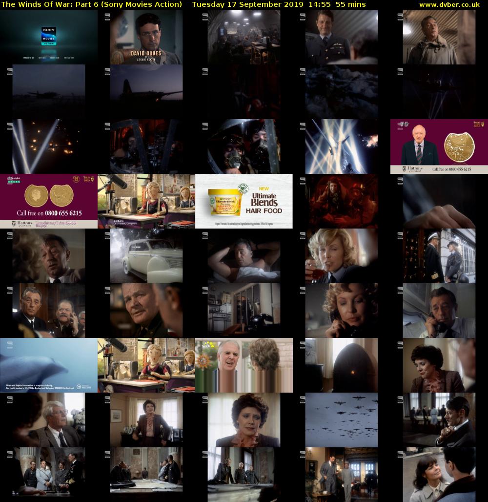 The Winds Of War: Part 6 (Sony Movies Action) Tuesday 17 September 2019 14:55 - 15:50