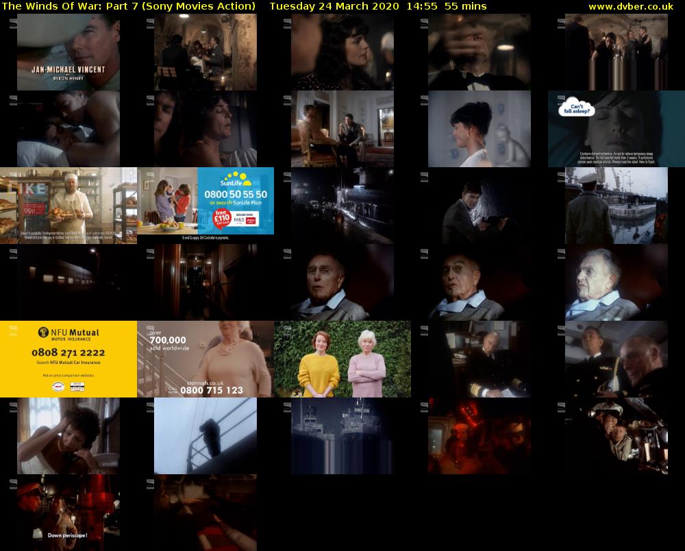 The Winds Of War: Part 7 (Sony Movies Action) Tuesday 24 March 2020 14:55 - 15:50