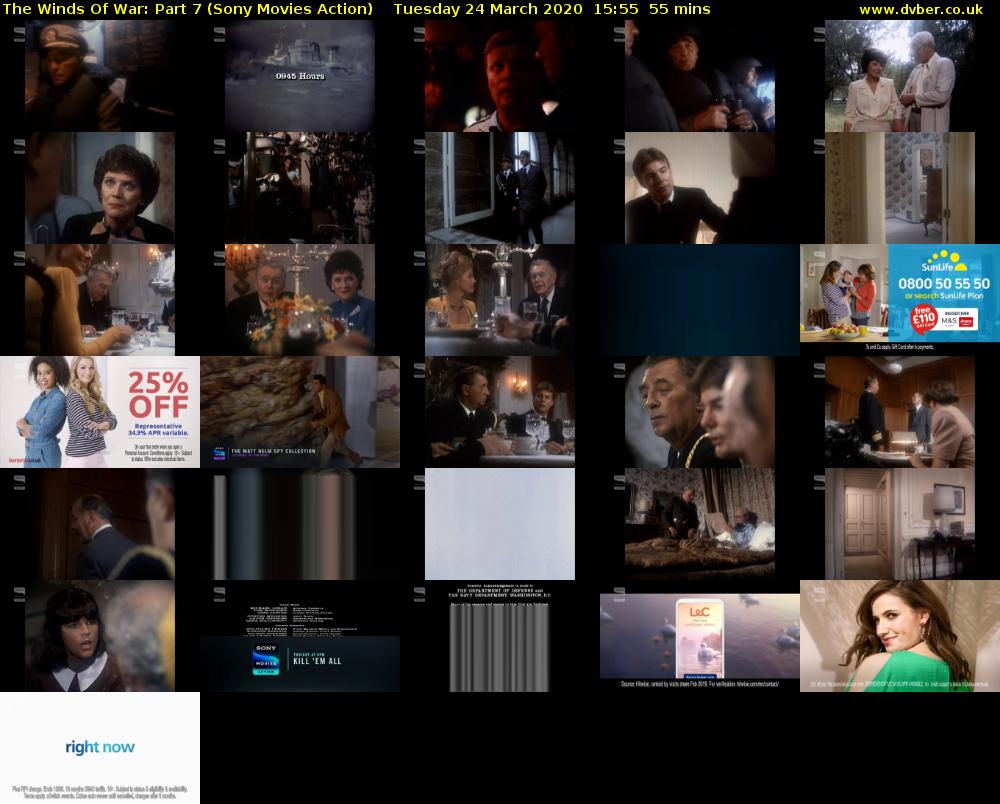 The Winds Of War: Part 7 (Sony Movies Action) Tuesday 24 March 2020 15:55 - 16:50