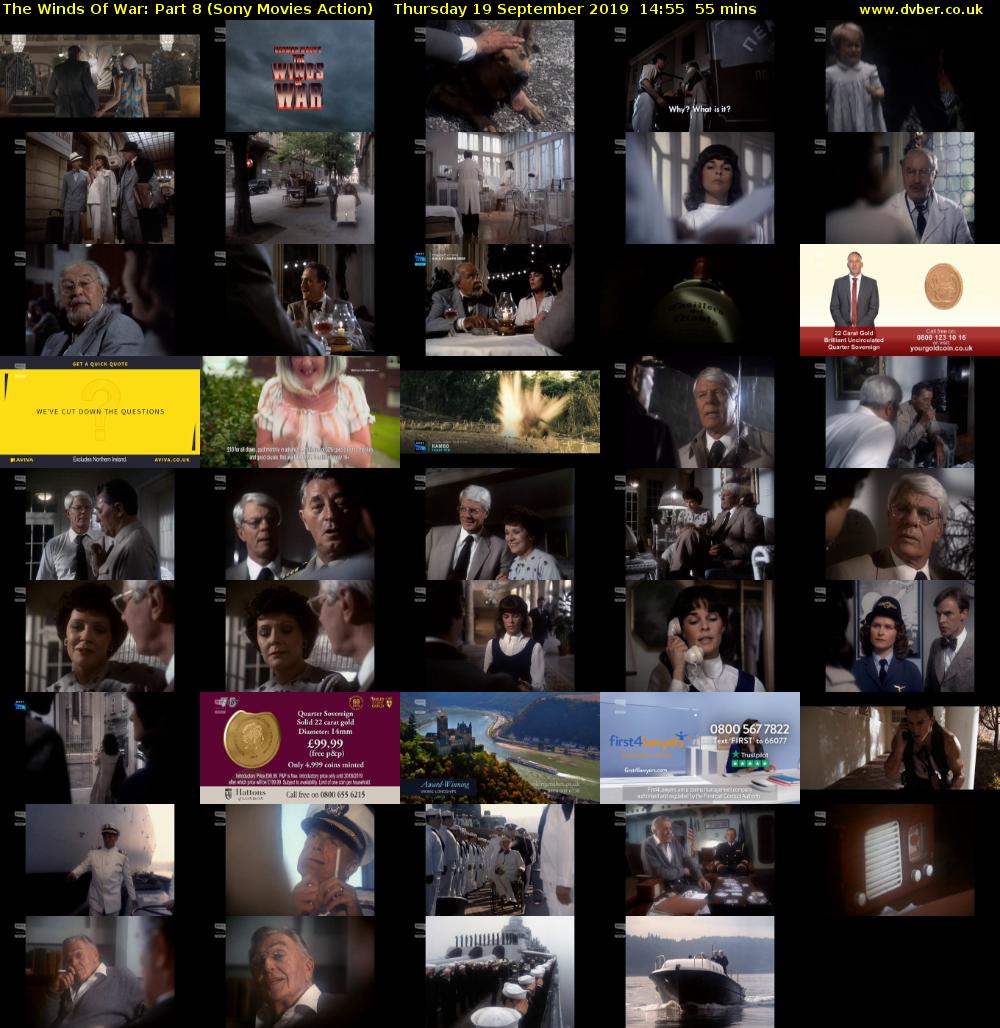 The Winds Of War: Part 8 (Sony Movies Action) Thursday 19 September 2019 14:55 - 15:50