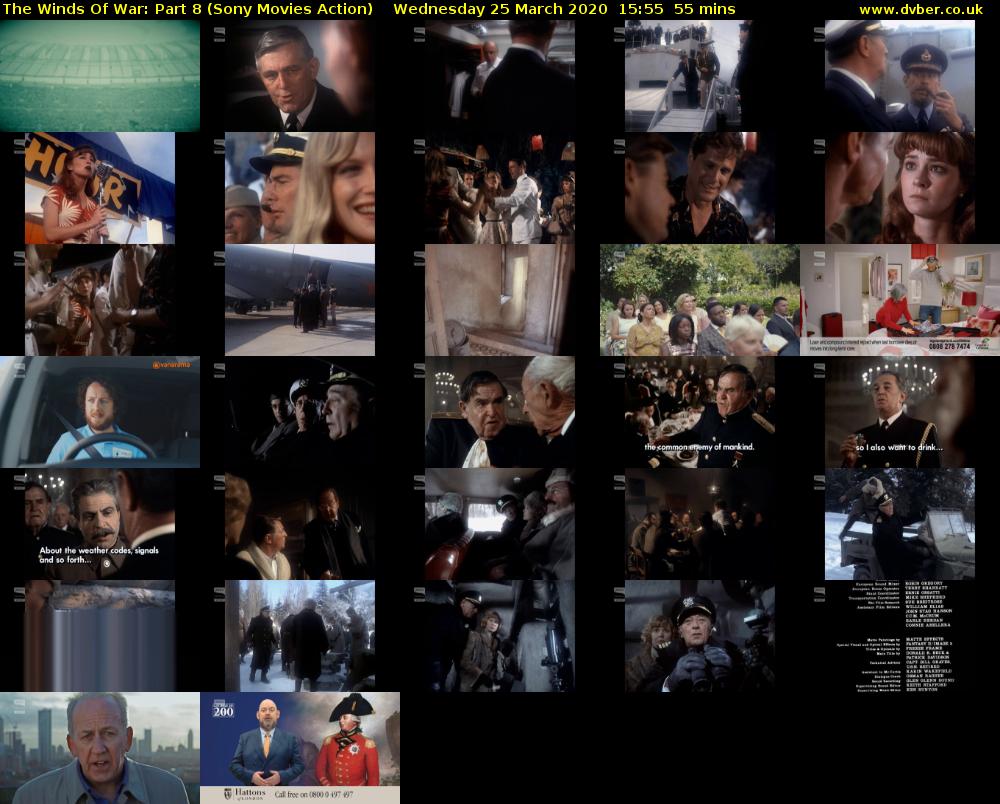 The Winds Of War: Part 8 (Sony Movies Action) Wednesday 25 March 2020 15:55 - 16:50