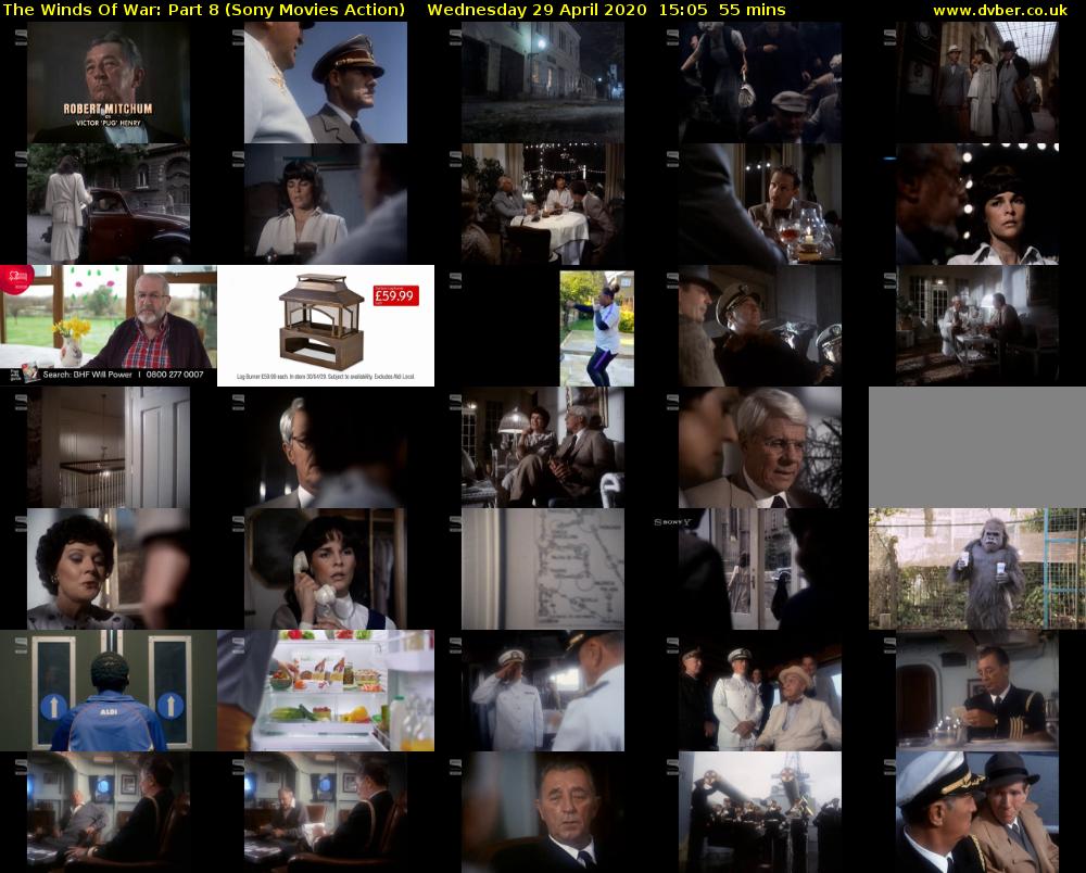 The Winds Of War: Part 8 (Sony Movies Action) Wednesday 29 April 2020 15:05 - 16:00