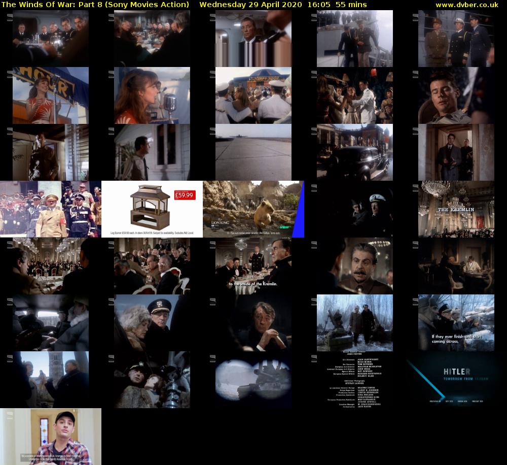 The Winds Of War: Part 8 (Sony Movies Action) Wednesday 29 April 2020 16:05 - 17:00