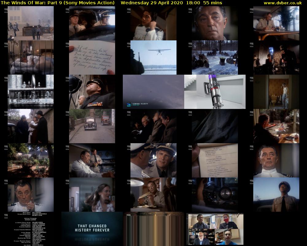 The Winds Of War: Part 9 (Sony Movies Action) Wednesday 29 April 2020 18:00 - 18:55