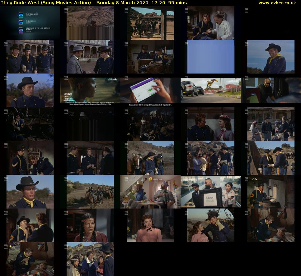They Rode West (Sony Movies Action) Sunday 8 March 2020 17:20 - 18:15