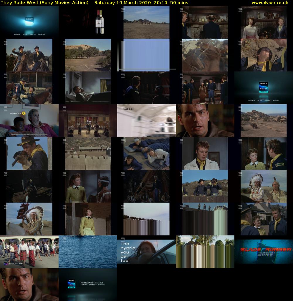 They Rode West (Sony Movies Action) Saturday 14 March 2020 20:10 - 21:00
